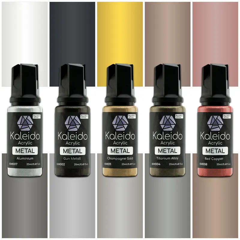 Kaleido Colorworks Metal Colors Acrylic 20Ml (Group) 1