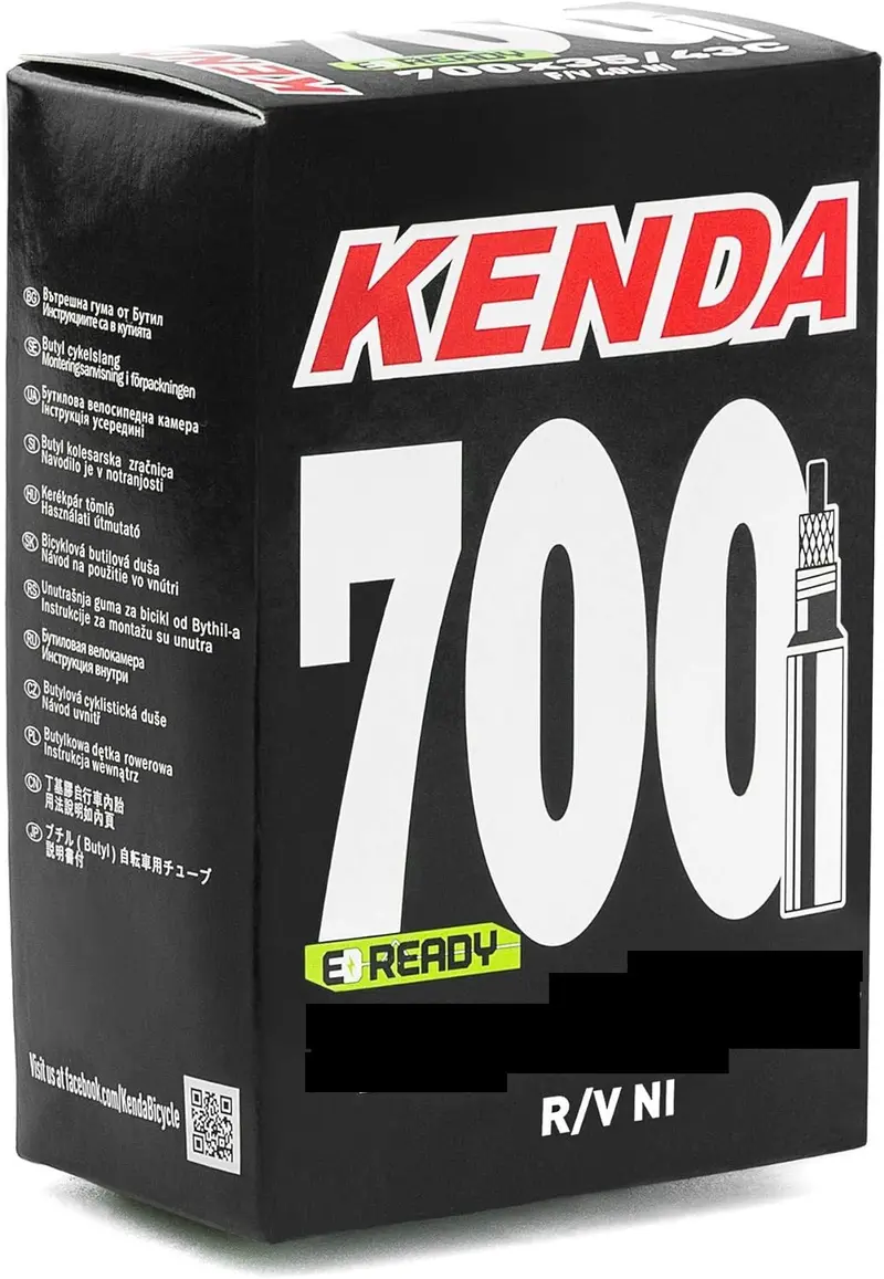 Kenda 可拆式法咀內胎~700X18/23C R/V(適合25c)/ Kenda Standard Tube~700X18/23C~R/V - 18X30t 1