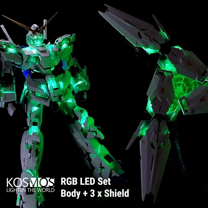 Kosmos Rgb Led Set For Pg Unicorn Gundam Final Battle (Body & 3 X Shield) 1