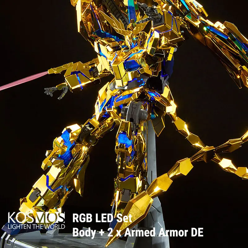Kosmos Rgb Led Set For Pg Unicorn Gundam Phenex (Body & 2 X Armed Armor De) 1