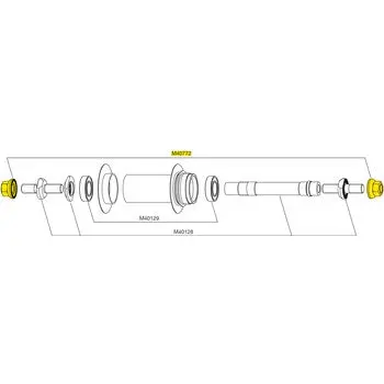 Mavic 車軸絲母 - Comete Track 後輪~M40772 / Mavic Comete Track Fixing Nuts~M40772 1