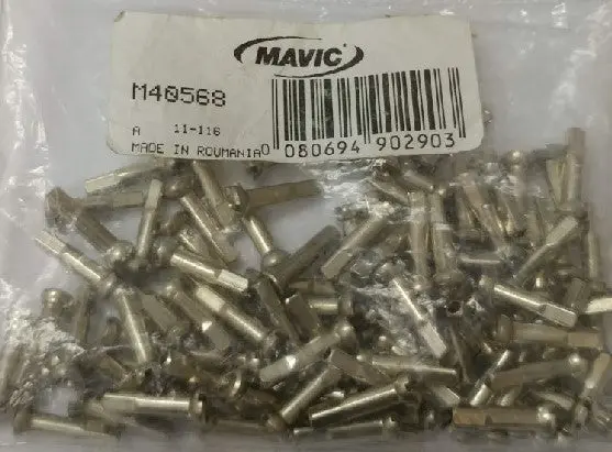 Mavic 銅線頭~2.0X18mm / Mavic 100 Polyaxle Nipple-Kit Lg~18Mm 1