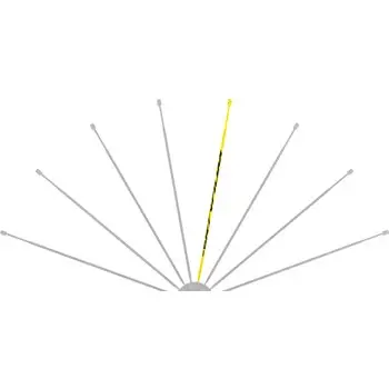 Mavic 鋁合金輻條 - Ksyrium 125 前後轆各一條~黃色 / Mavic Yellow Spoke (F&R) For Ksyrium 125~282/293.5 1