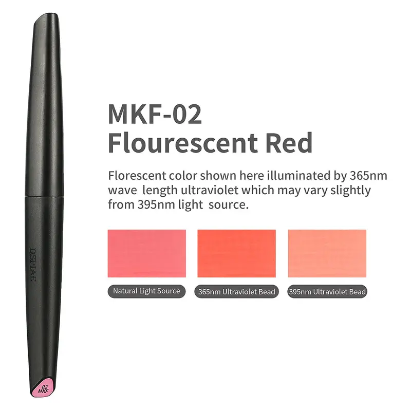 Mkf02 Fluorescent Red Acrylic Marker 1