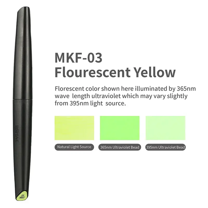 Mkf03 Fluorescent Yellow Acrylic Marker 1