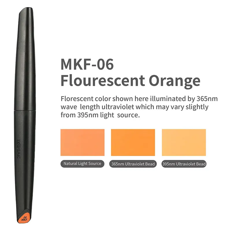 Mkf06 Fluorescent Orange Acrylic Marker 1