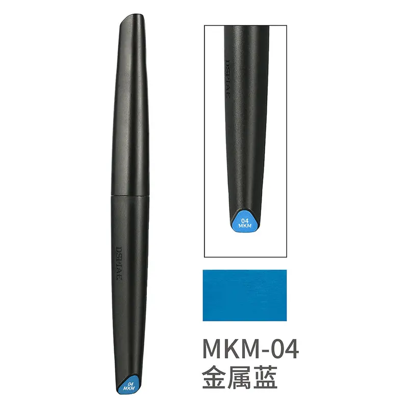 Mkm04 Metallic Blue Acrylic Marker 1