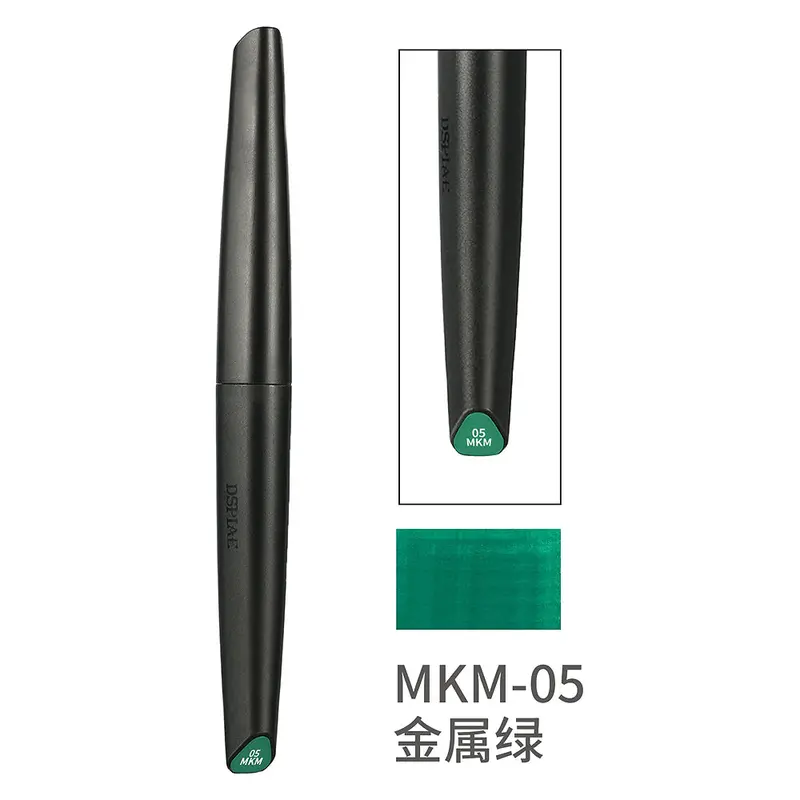 Mkm05 Metallic Green Acrylic Marker 1