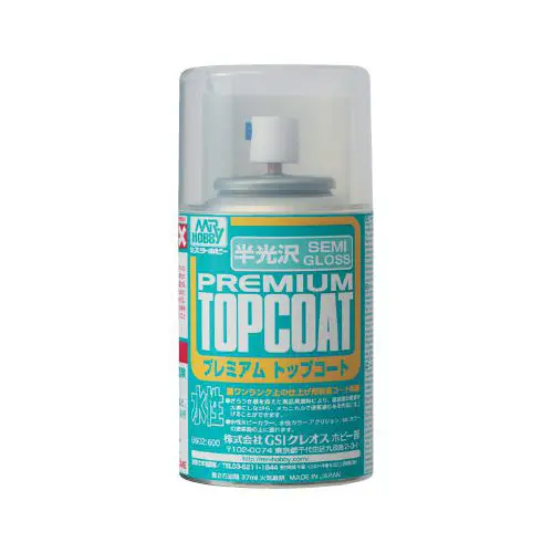 Mr. Premium Top Coat Spray 88Ml (Semi-Gloss) 1