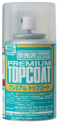 Mr. Premium Top Coat Spray 88Ml (Semi-Gloss) 2