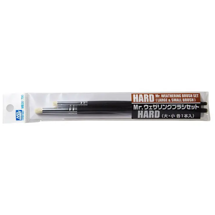 Mr. Weathering Brush Set Hard 1