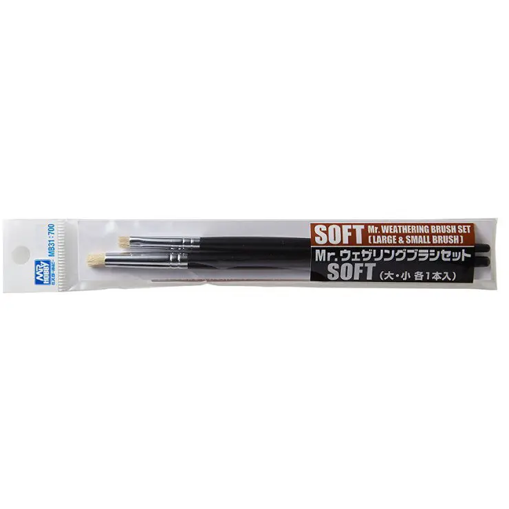 Mr. Weathering Brush Set Soft 1