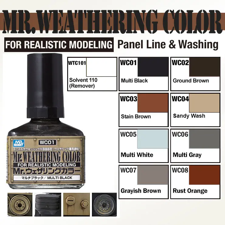 Mr. Weathering Color For Panel Line & Washing 1