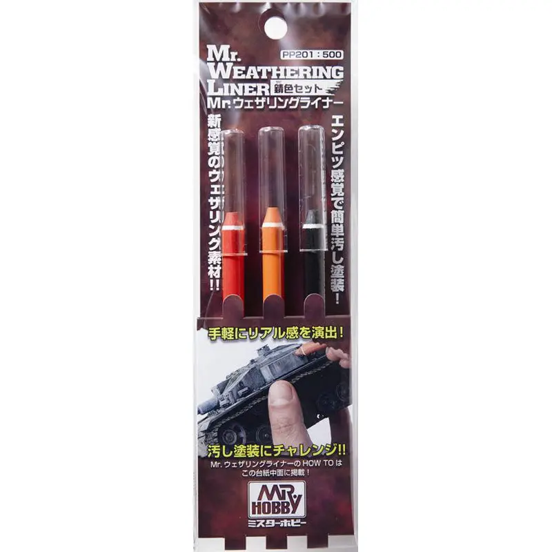 Mr. Weathering Liner Set (Rust) 1
