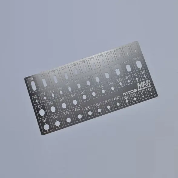 Mt-08 Photo Etched Tools: Oval Scribing Templates 1