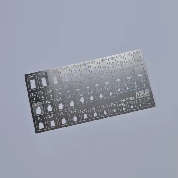 Mt-10 Photo Etched Tools: Polygon Scribing Templates 2 1