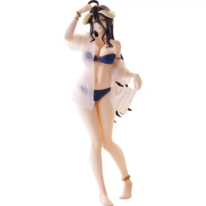 Muchute Figure: Albedo Aqua Ver. (Overlord) 1