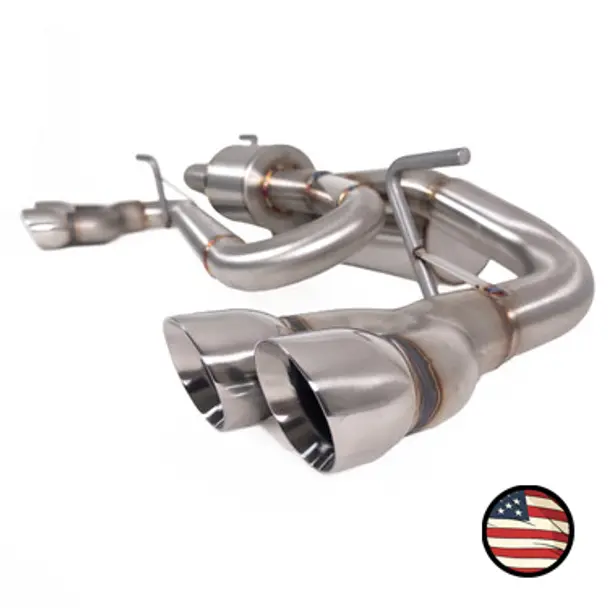 Nameless Dual Chamber Quad Exit Axleback Exhaust - Fits 2024-2026 Subaru Crosstrek & Wilderness 1