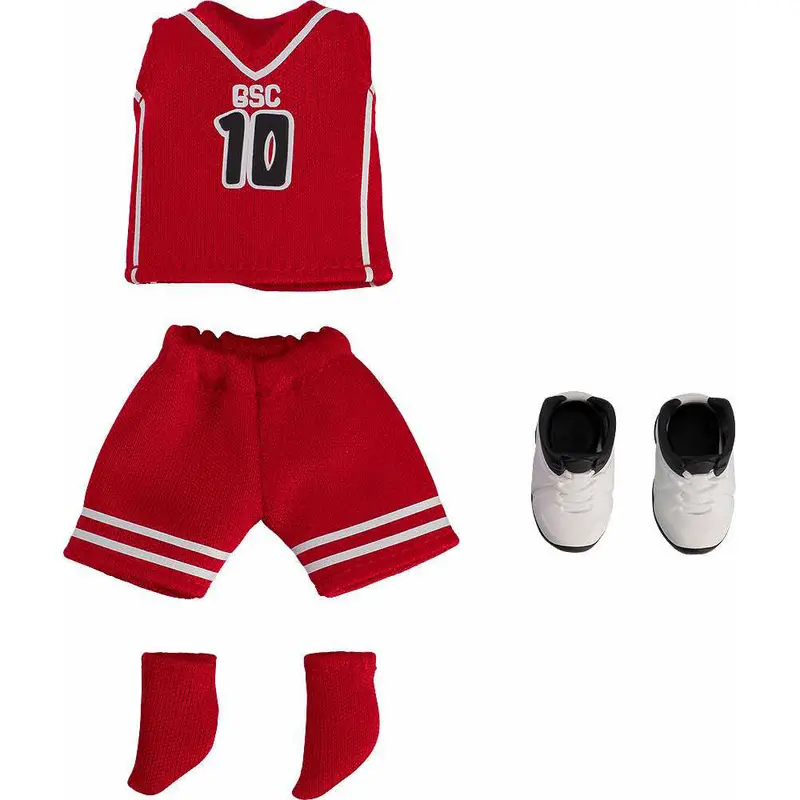 Nendoroid Doll Outfit Set: Basketball Uniform (Red) 1