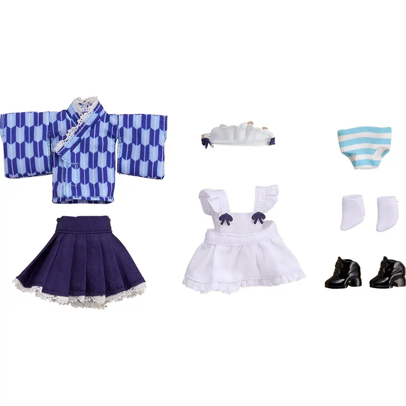 Nendoroid Doll: Outfit Set (Japanese-Style Maid - Blue) 1