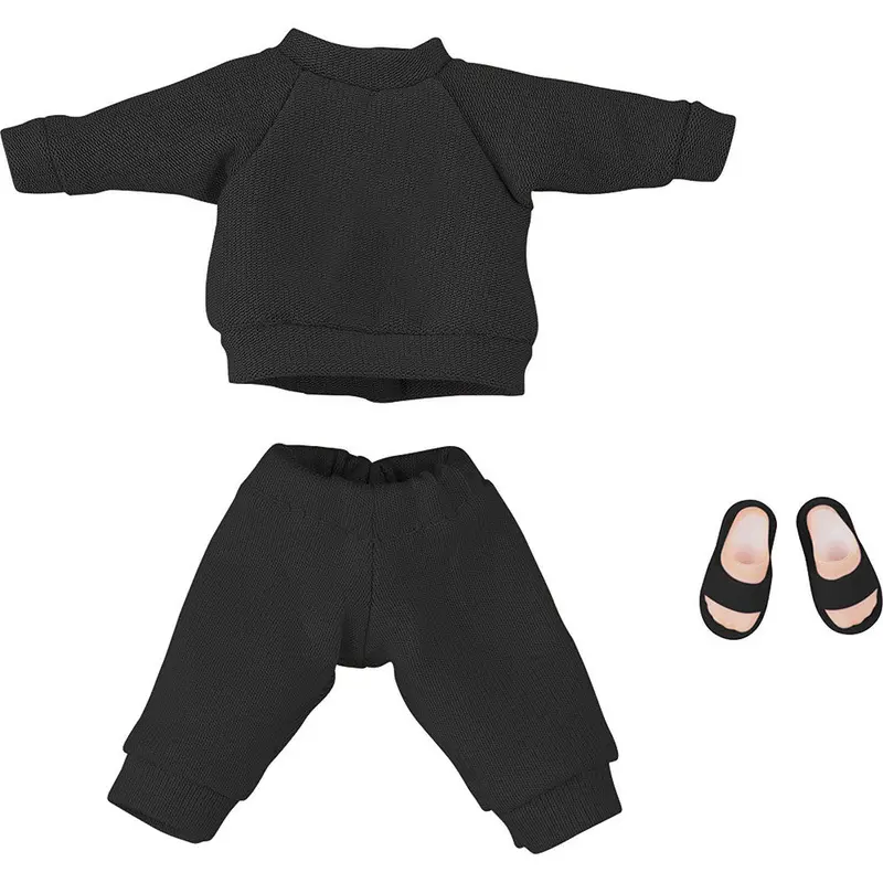 Nendoroid Doll Outfit Set: Sweatshirt And Sweatpants (Black) 1