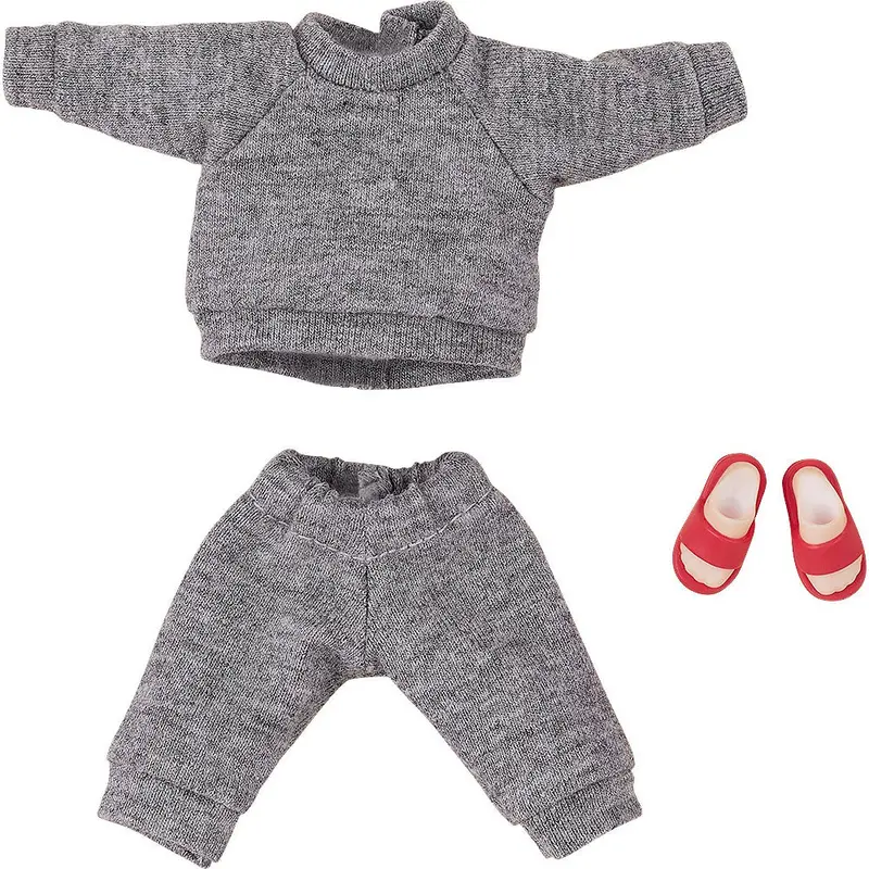 Nendoroid Doll Outfit Set: Sweatshirt And Sweatpants (Gray) 1