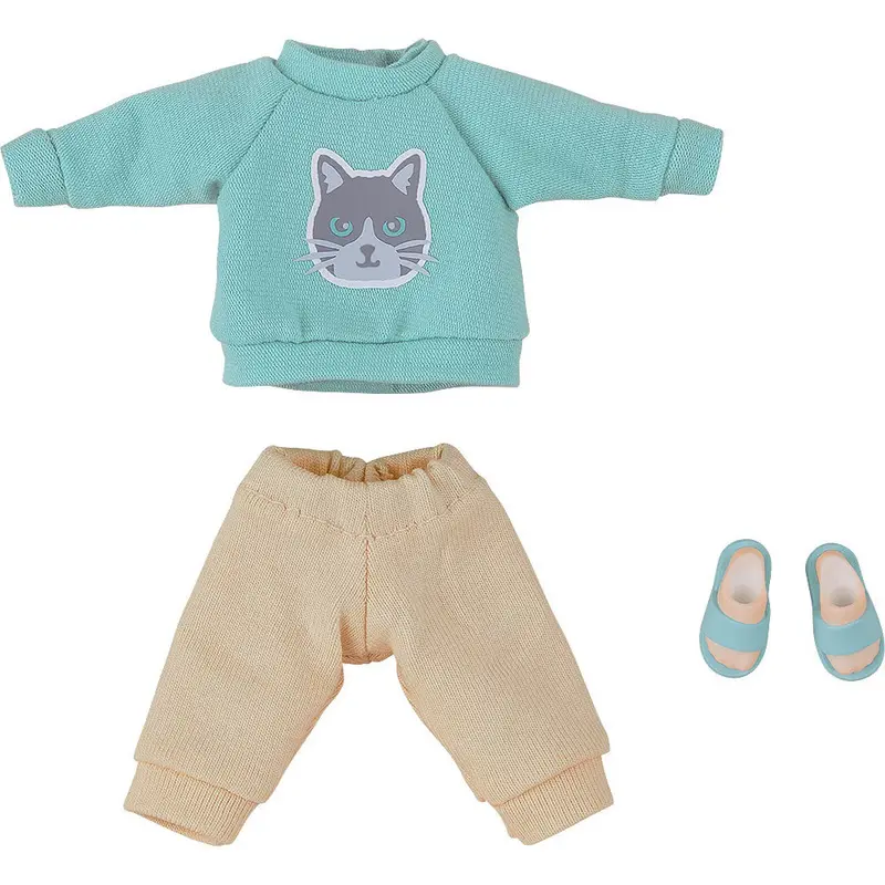 Nendoroid Doll Outfit Set: Sweatshirt And Sweatpants (Light Blue) 1