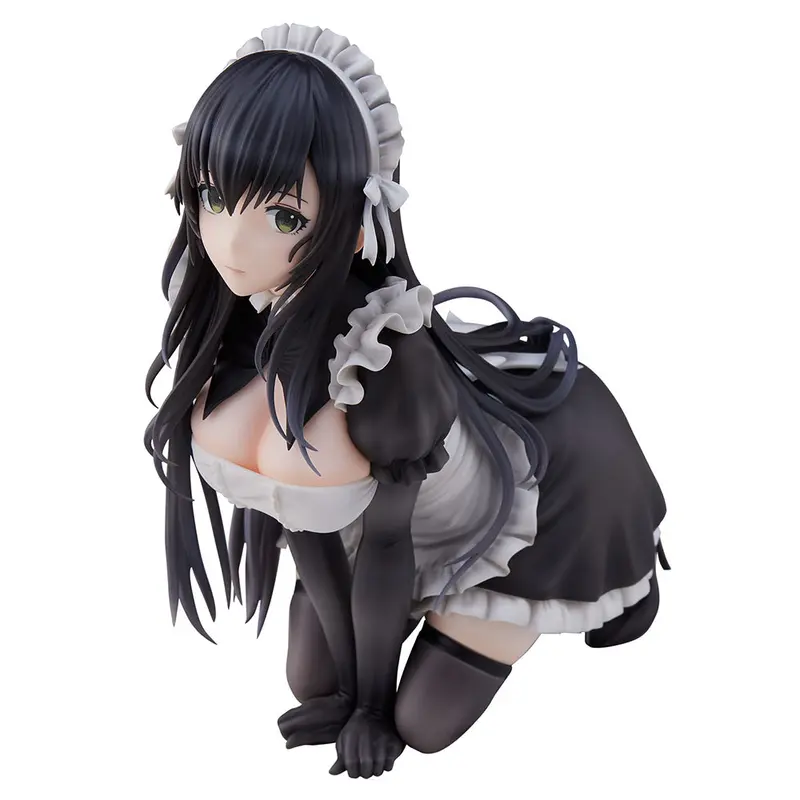 Non-Scale Black-Haired Maid Illustration By Haori Io 1