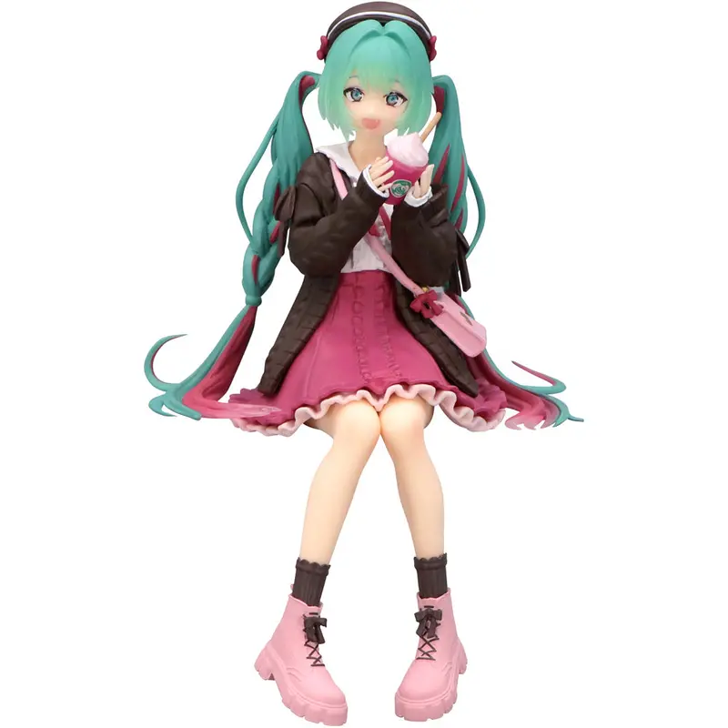 Noodle Stopper Figure: Hatsune Miku Autumn Date Pink Color Ver. 1