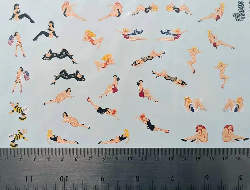 Nose Art Girl Custom Decals 2