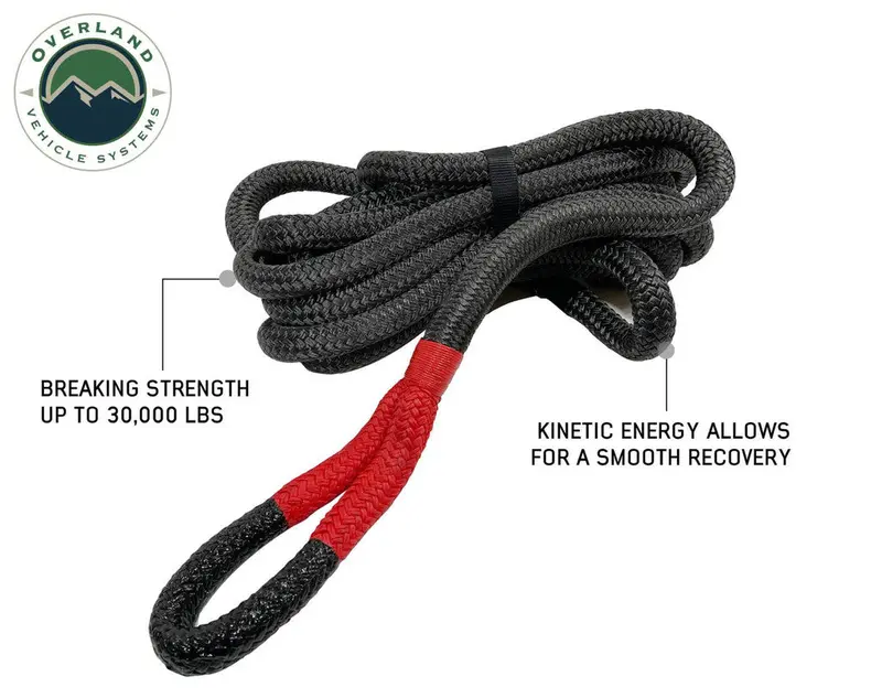 Overland Vehicle Systems Kinetic Rope 1" X 30' With Storage Bag 1