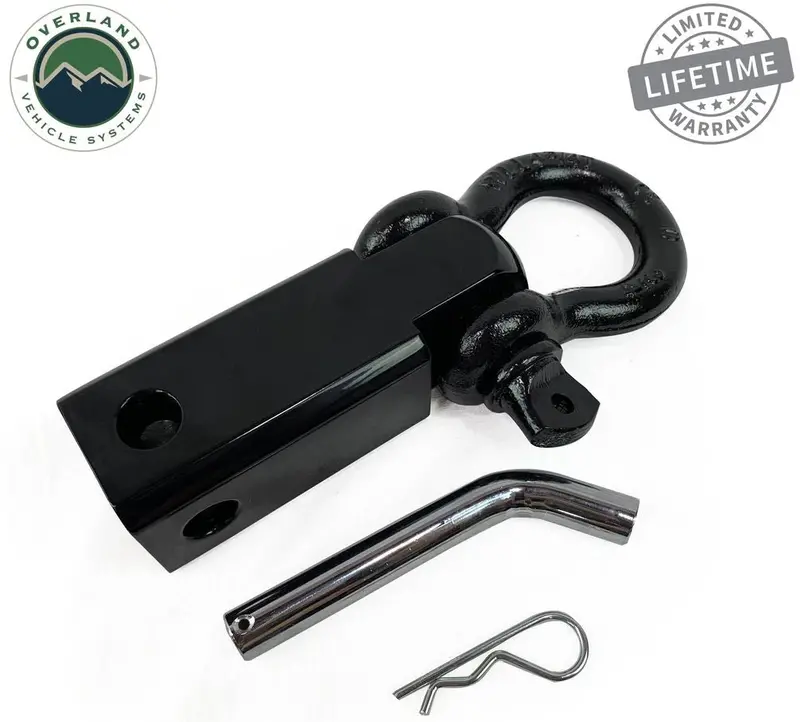 Overland Vehicle Systems Receiver Mount Recovery Shackle 1