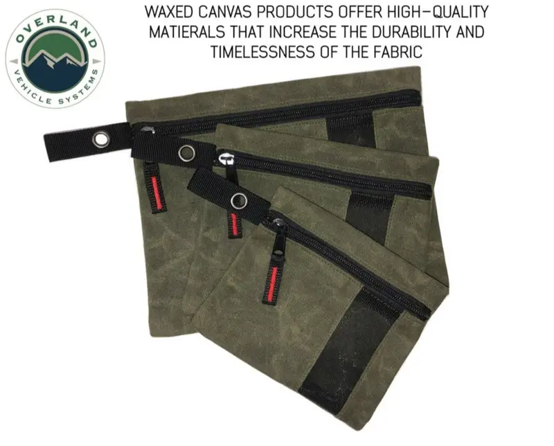 Overland Vehicle Systems Small Canvas Bags   3 Set 1