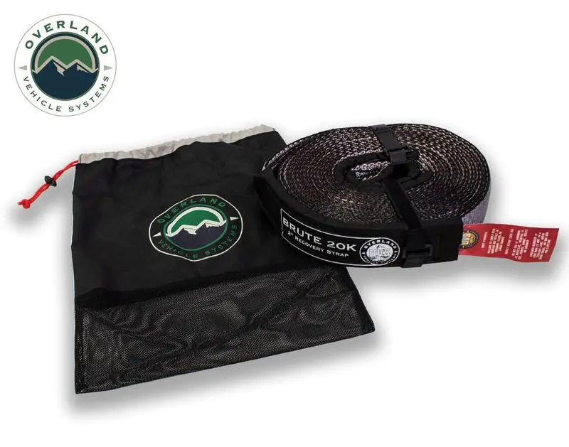 Overland Vehicle Systems Tow Strap 2" X 30' With Storage Bag 1
