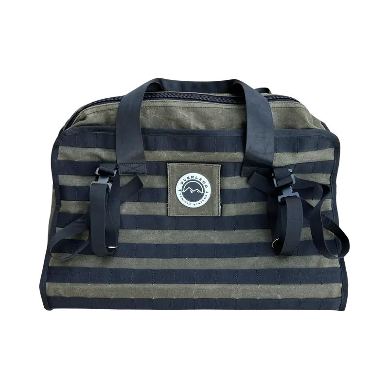 Overland Vehicle Systems X Rallitek Canyon Large Recovery Bag With Handle And Straps - Waxed Canvas 1