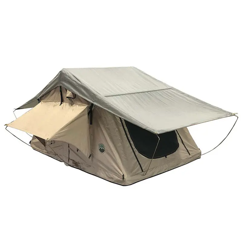 Ovs Tmbk 3 Person Roof Top Tent With Green Rain Fly 1