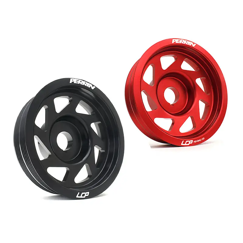Perrin Lightweight Crank Pulleys - Fits Subaru Wrx 2002-2014 - Sti 2004-2017 - More 1