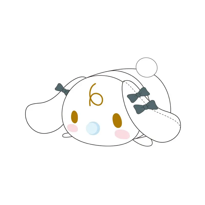Potekoro Hatsune Miku X Cinnamoroll Mascot (M Size) 2 C Milk (Osumashi) 1