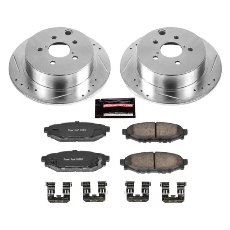 Powerstop Rear Z23 Evolution Sport Brake Kit - Fits 13-21 Subaru Crosstrek / 14-18 Forester / 12-21 Impreza 1
