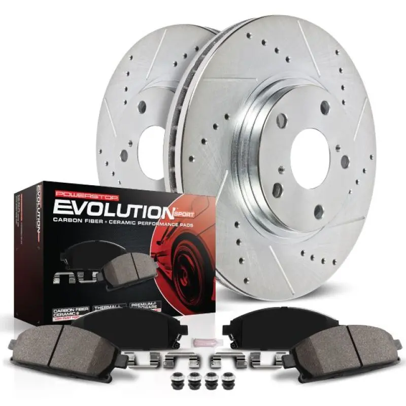 Powerstop Rear Z23 Evolution Sport Brake Kit - Fits 13-21 Subaru Crosstrek / 14-18 Forester / 12-21 Impreza 2