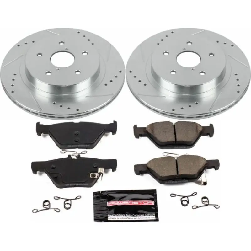 Powerstop Rear Z23 Evolution Sport Brake Kit - Fits  15-25 Subaru Outback & Wilderness / 15-25 Wrx 1