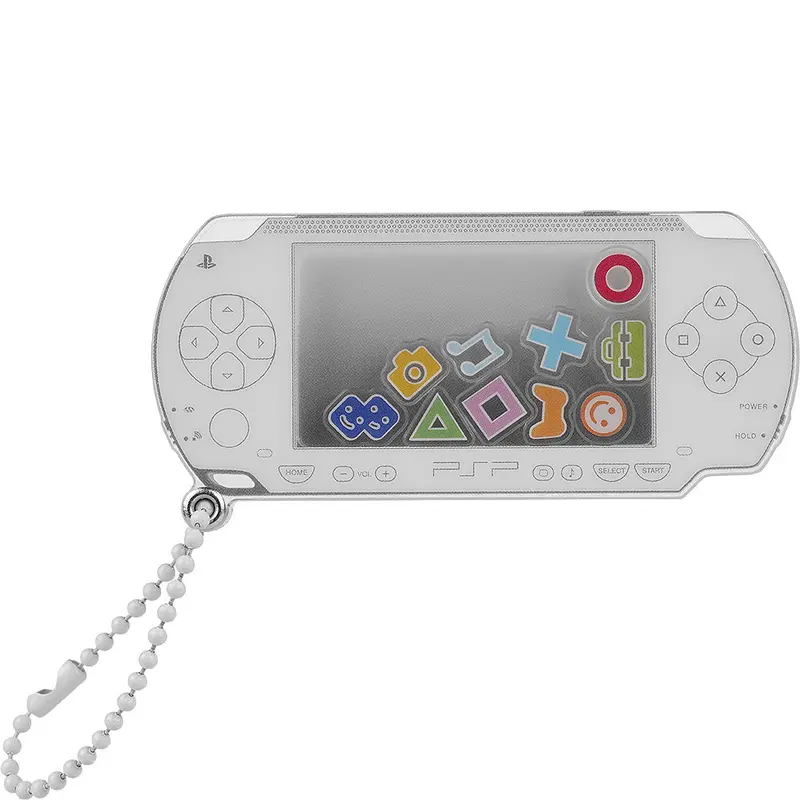 Psp (Playstation Portable) Rattle Acrylic Keychain: White Ver. 1