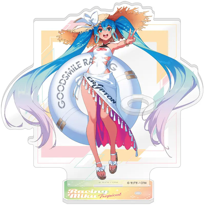 Racing Miku 2024 Tropical Ver. Acrylic Pen Stand 1