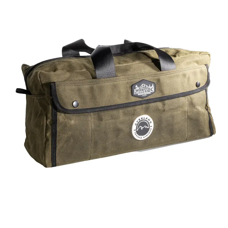 Rallitek Edition Small Duffle Bag With Handle & Straps - #16 Waxed Canvas Storage 1