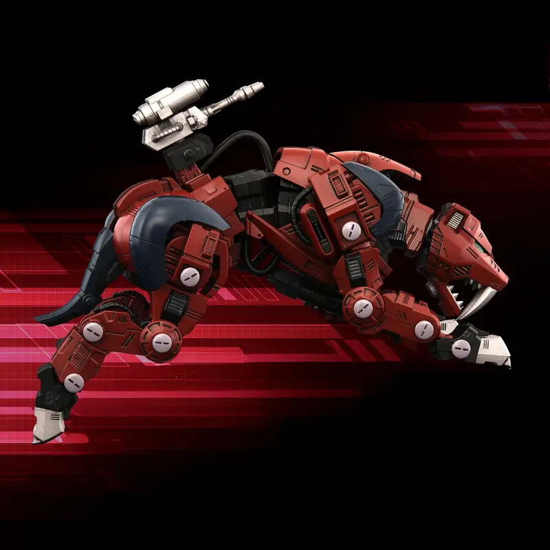 Realize Model Zoids 1/100 Rmz-015 Saber Tiger Raven Special 1