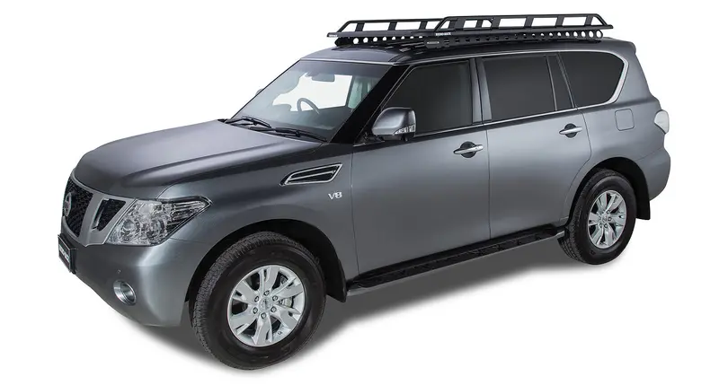 Rhino-Rack Pioneer 6 Tradie (2100 X 1430Mm) With Backbone For Nissan Y62 Patrol 11/2012+ 2