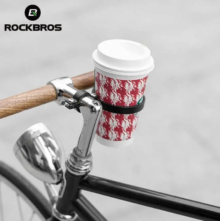 Rockbros 車頭及車頭車柱 水壺架 / 咖啡杯架 - 黑色 / Rockbros Cup Holder And Bottle Cage - Black 1