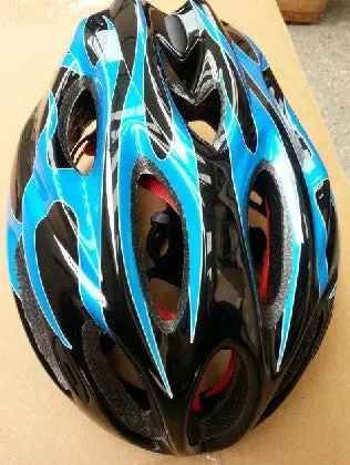 S-78B頭盔-黑底藍色火焰圖案-中 / S-78B Helmets-Black Blue-M 1