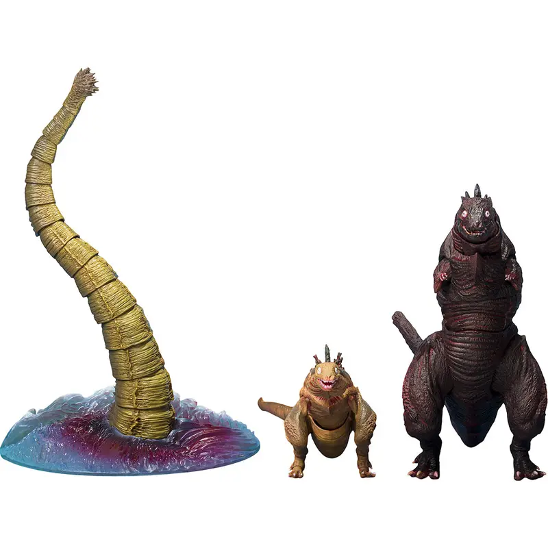 S.H.Monsterarts Godzilla [2016] The Second Form & Third Form & Giant Unidentified Creature Set 1