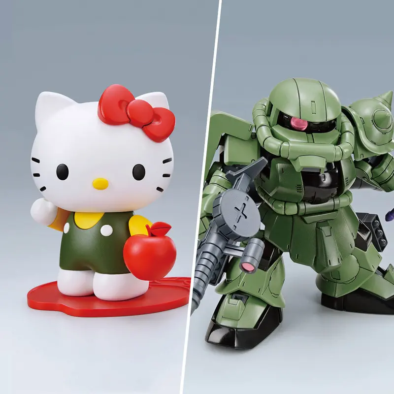 Sd Gundam Cross Silhouette Zaku Ii / Hello Kitty Set 1